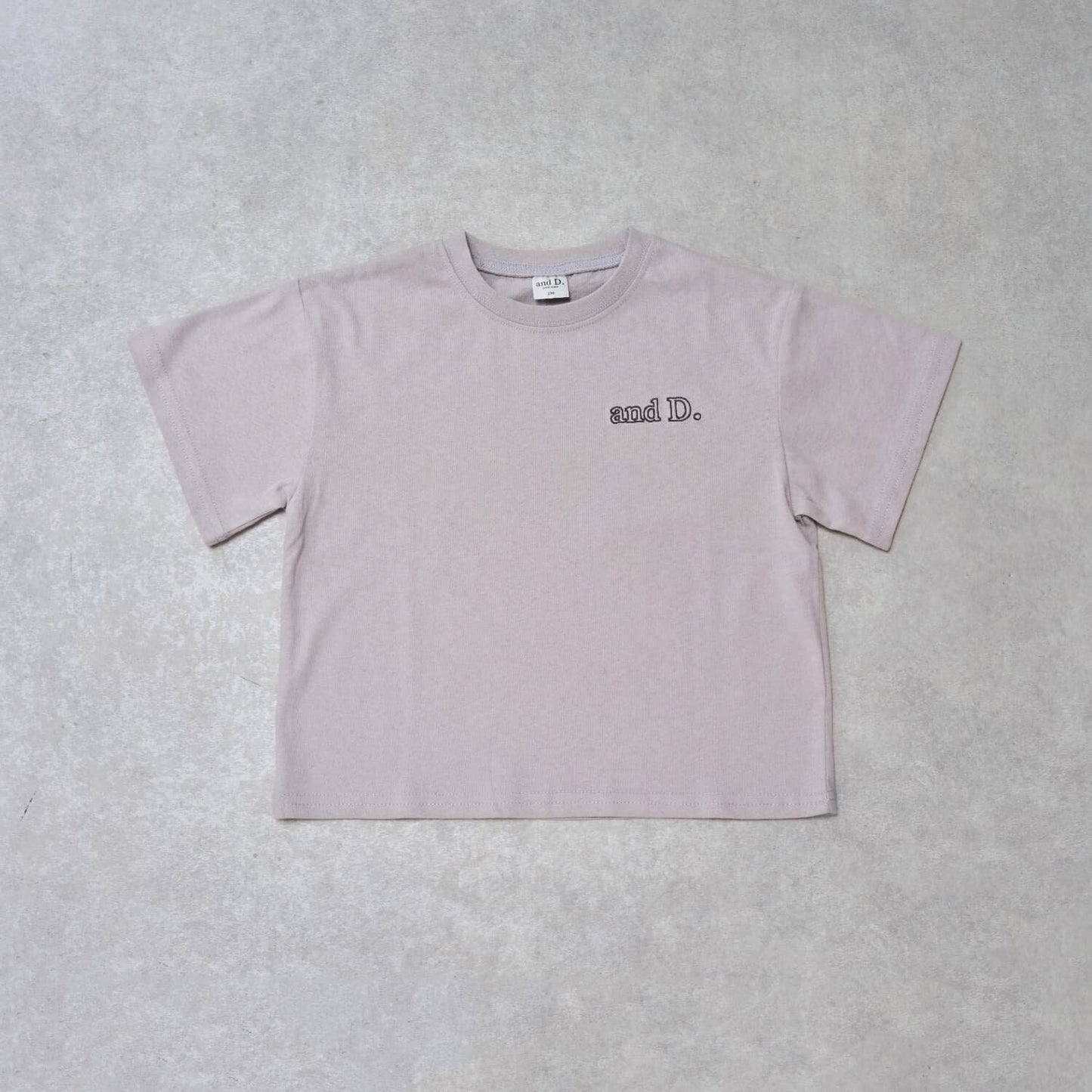 【純棉100%】背部字母印花短袖T恤