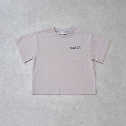 【純棉100%】背部字母印花短袖T恤