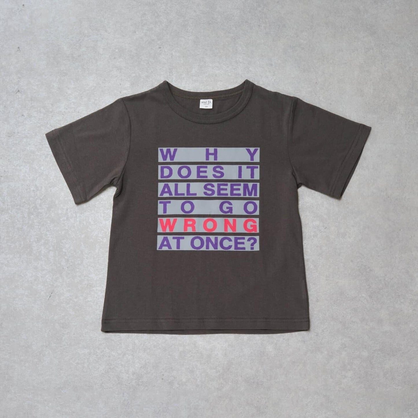 【純棉100%】標誌印花短袖T恤