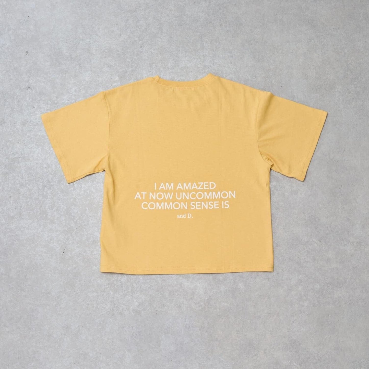 【純棉100%】背部字母印花短袖T恤