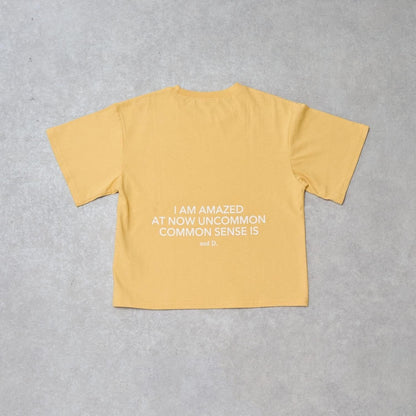 【純棉100%】背部字母印花短袖T恤