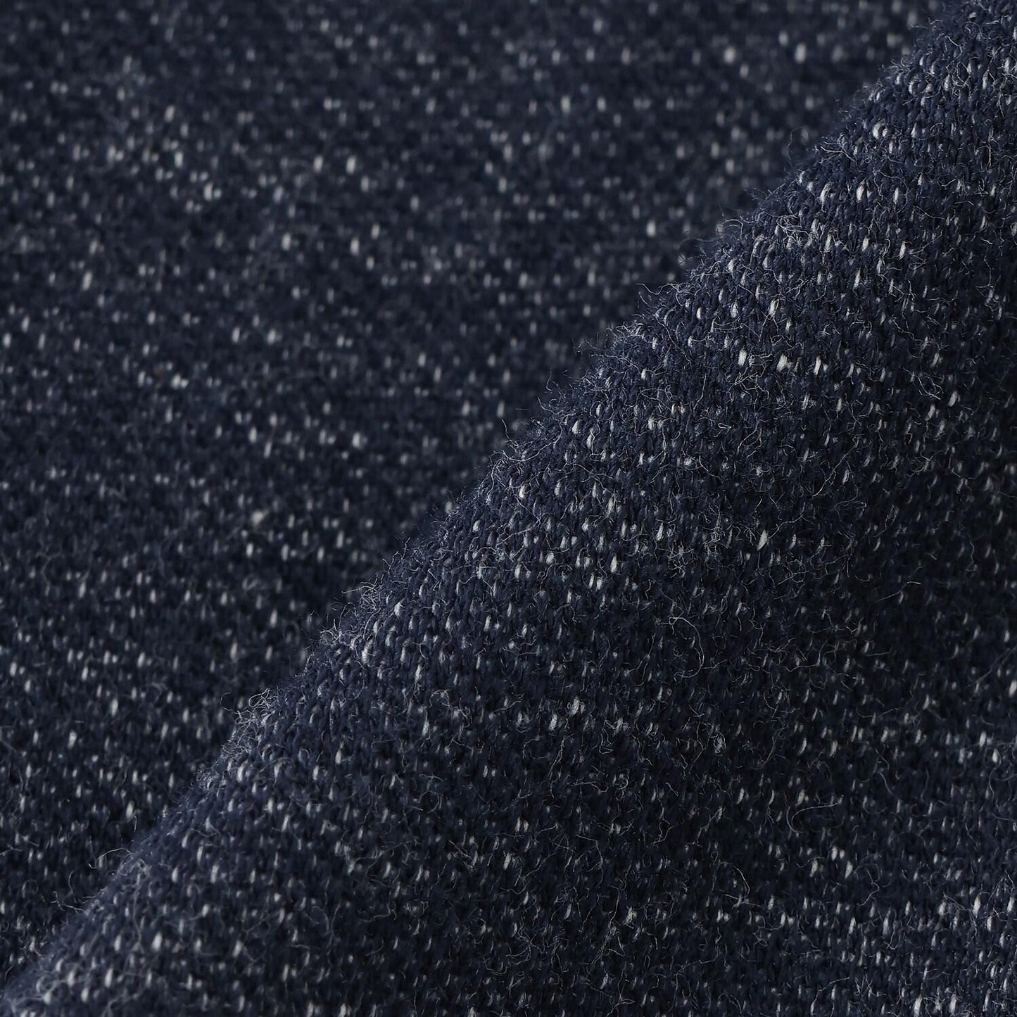 褲腳翻邊牛仔風針織斜紋長褲