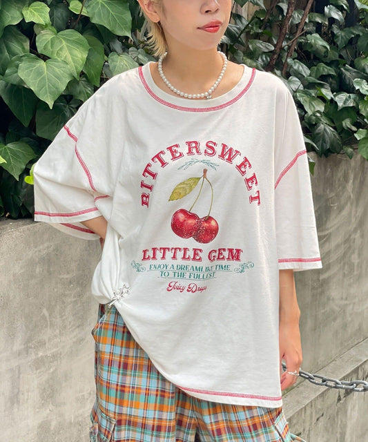 【HELLO.SANFRANCISCO/你好，舊金山】配色拼接咖啡館菜單T恤