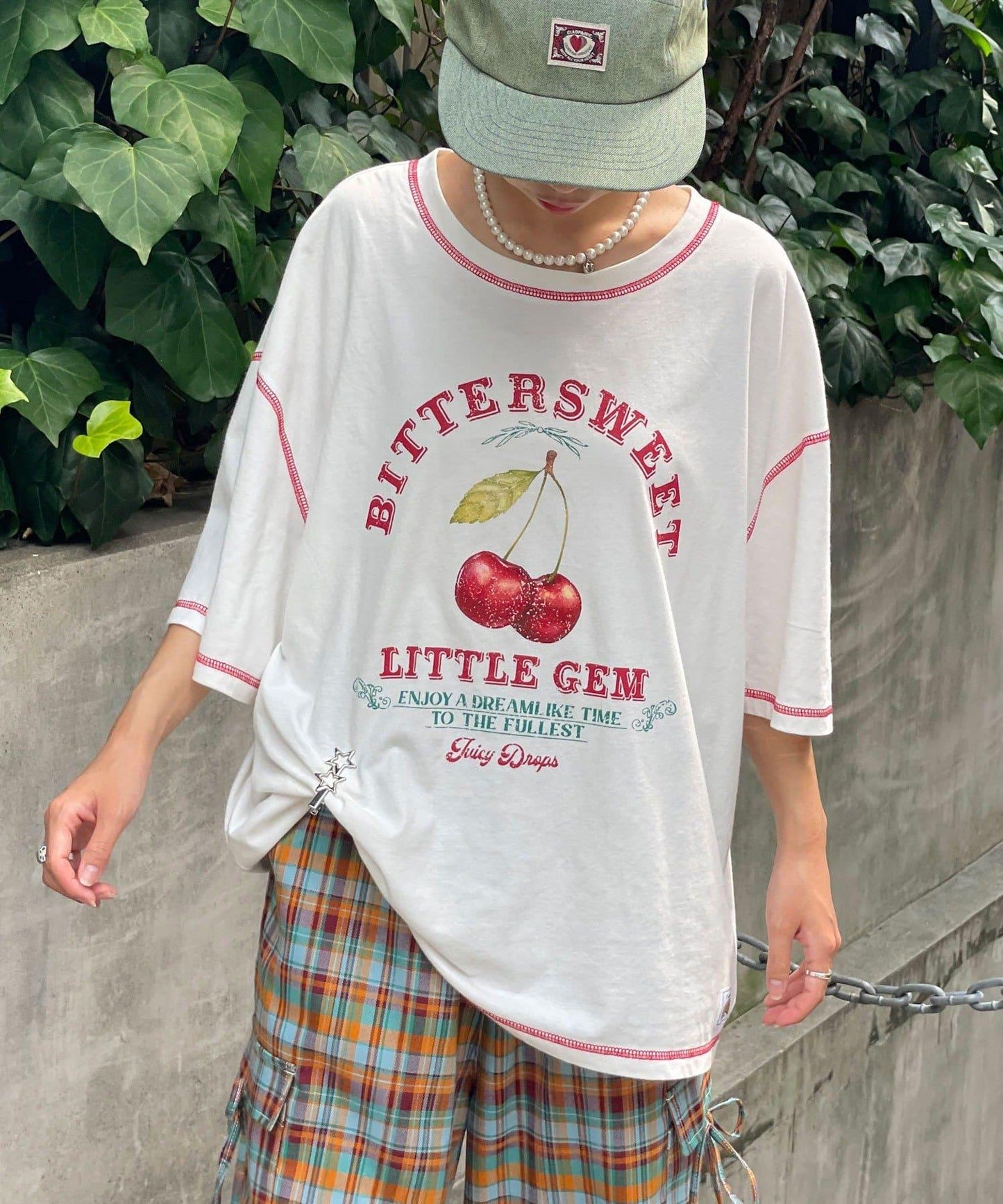 【HELLO.SANFRANCISCO/你好，舊金山】配色拼接咖啡館菜單T恤