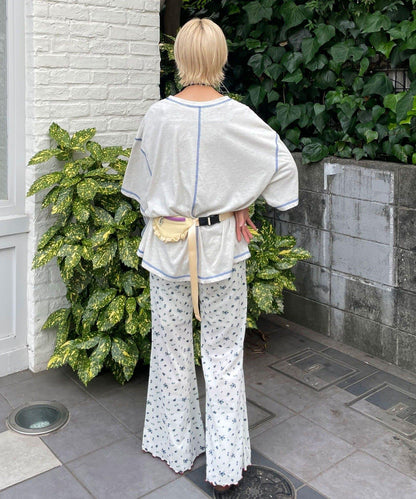 【HELLO.SANFRANCISCO/你好，舊金山】配色拼接咖啡館菜單T恤