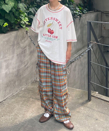 【HELLO.SANFRANCISCO/你好，舊金山】配色拼接咖啡館菜單T恤