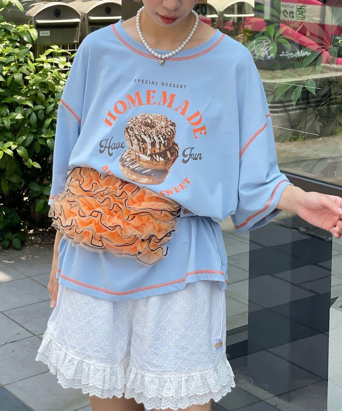 【HELLO.SANFRANCISCO/你好，舊金山】配色拼接咖啡館菜單T恤