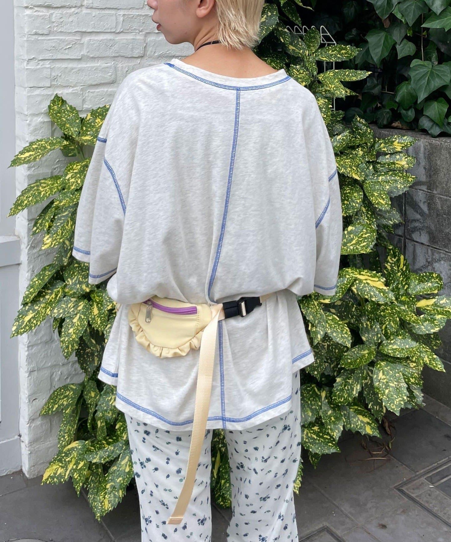 【HELLO.SANFRANCISCO/你好，舊金山】配色拼接咖啡館菜單T恤