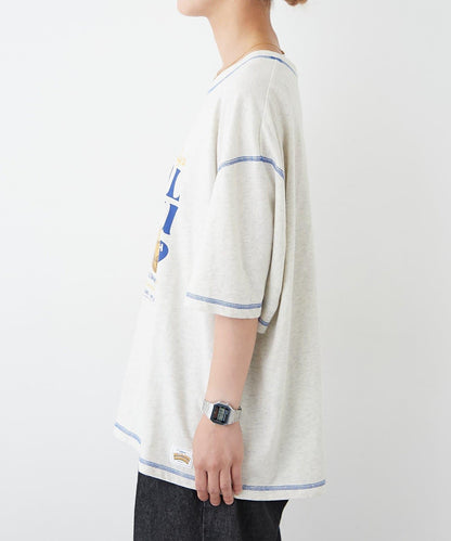 H.S配色拼接咖啡館菜單T恤