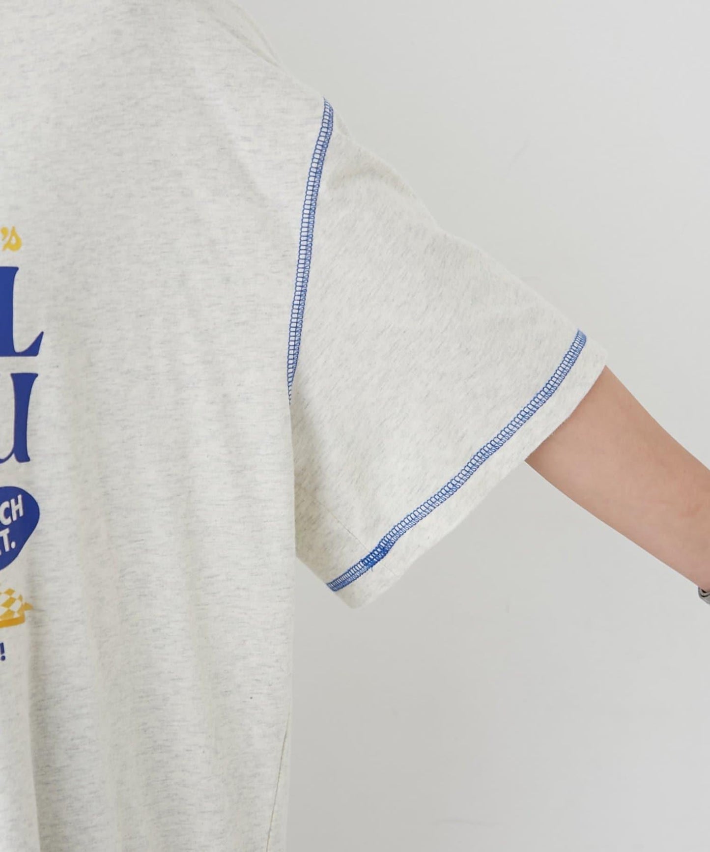 H.S配色拼接咖啡館菜單T恤