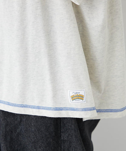 H.S配色拼接咖啡館菜單T恤