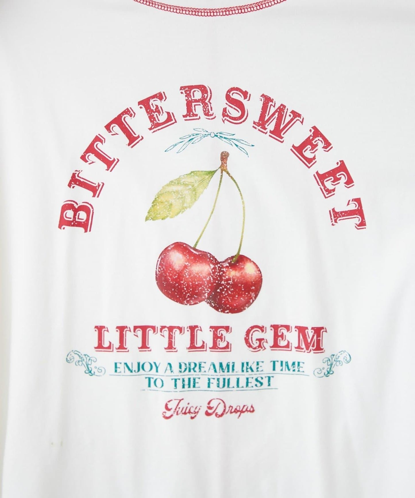 H.S配色拼接咖啡館菜單T恤