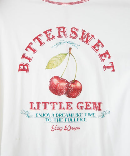 H.S配色拼接咖啡館菜單T恤