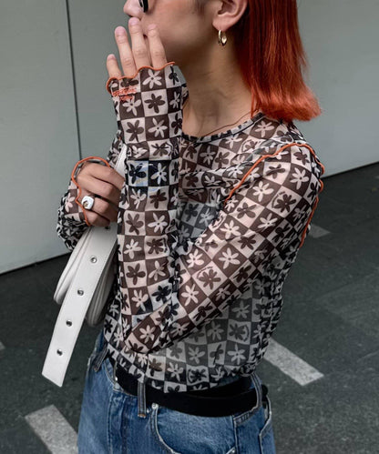 H.S組合花紋上衣