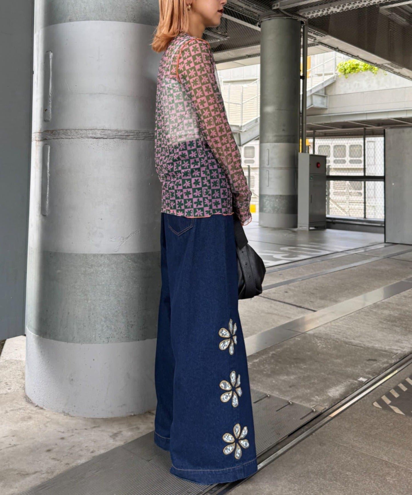 H.S組合花紋上衣