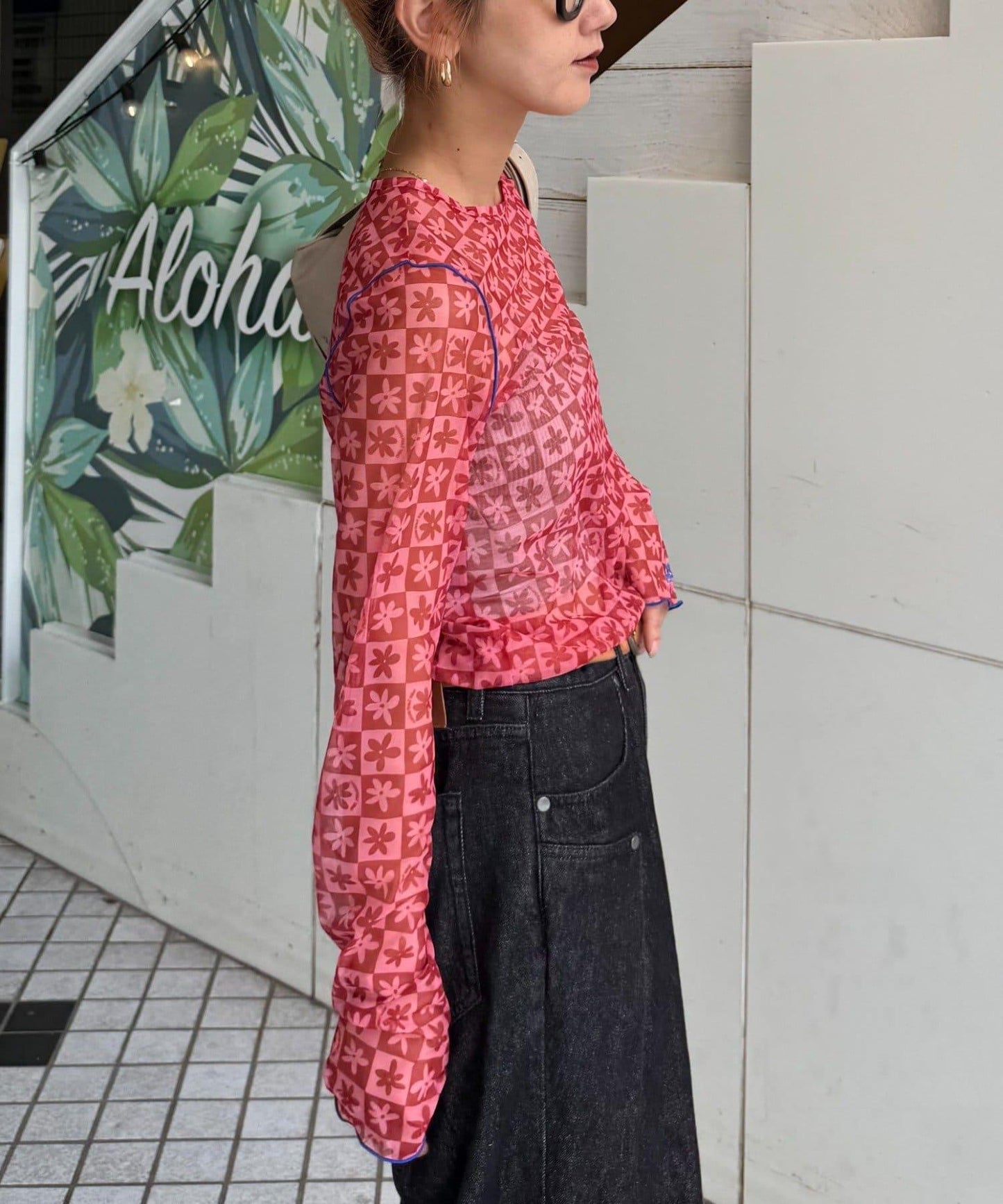 H.S組合花紋上衣