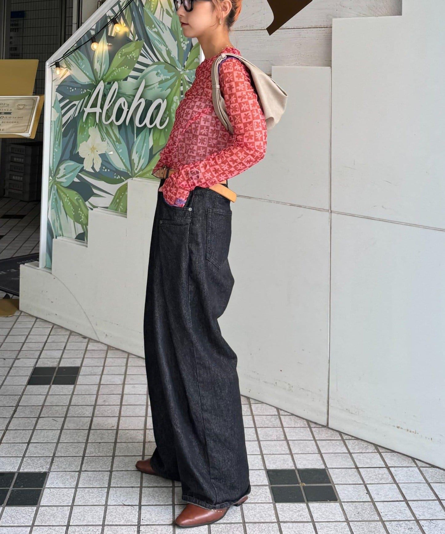 H.S組合花紋上衣