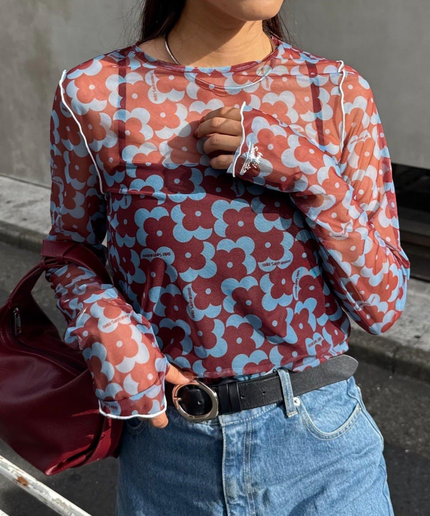 H.S組合花紋上衣