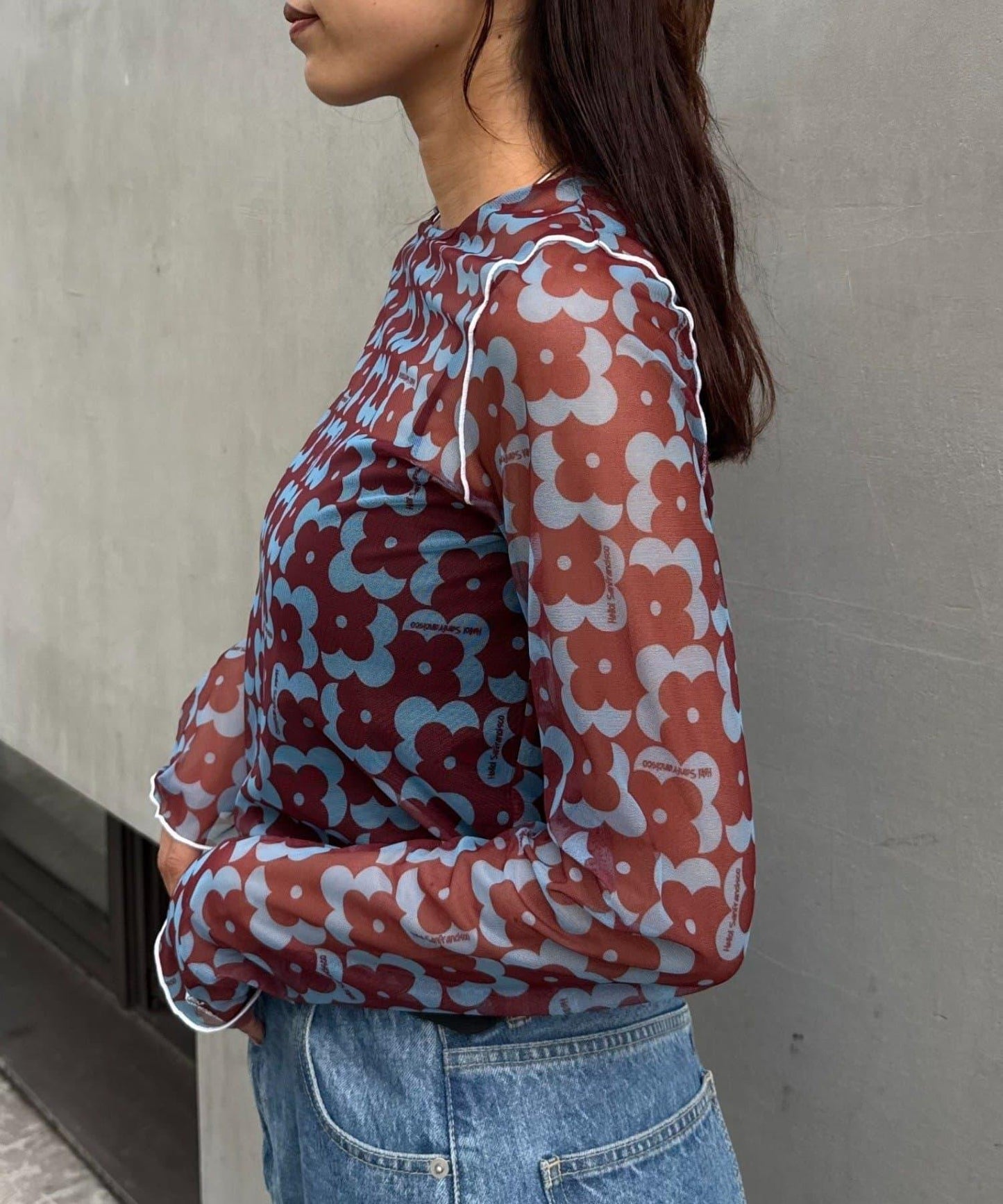 H.S組合花紋上衣