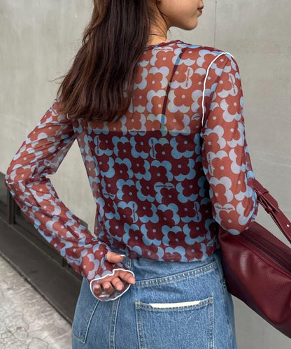 H.S組合花紋上衣