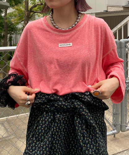 H.S透明紗質圓領T恤