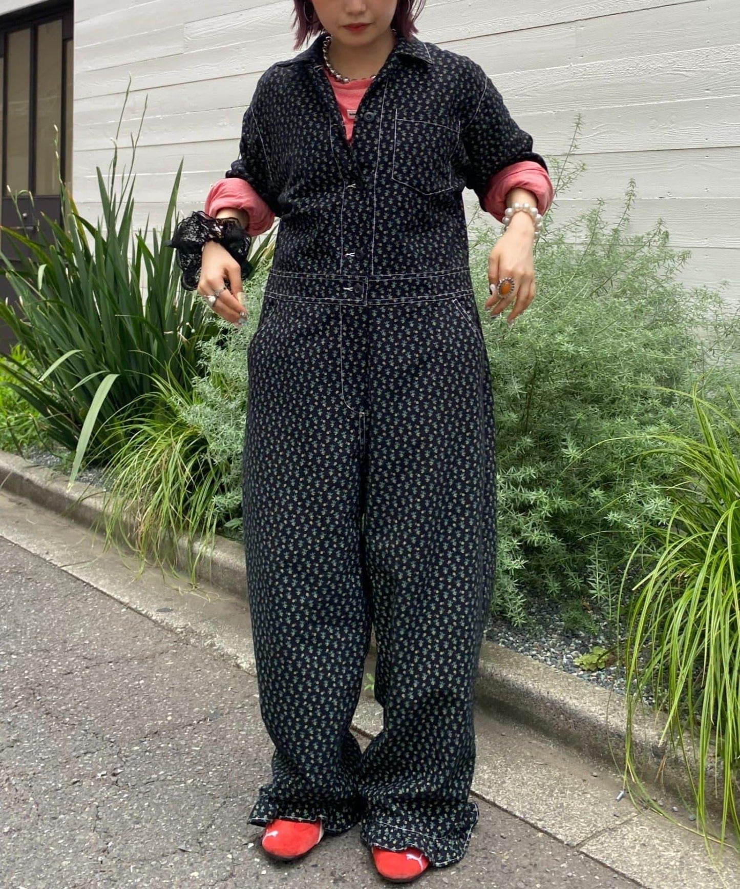 H.S透明紗質圓領T恤