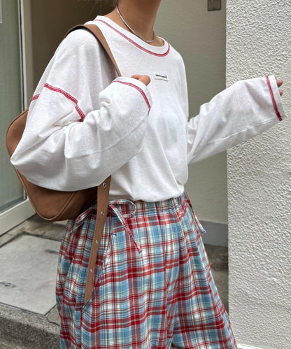 H.S透明紗質圓領T恤