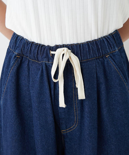 H.S蕾絲花邊寬鬆牛仔褲