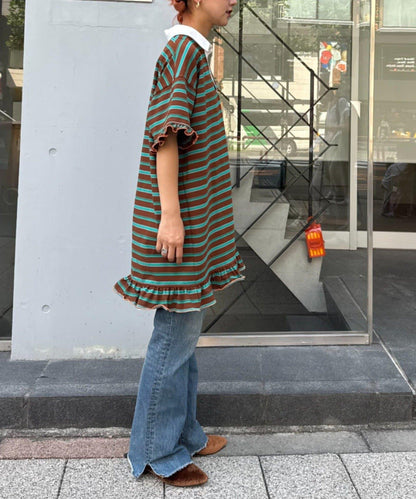H.S標誌刺繡運動衫長款襯衫
