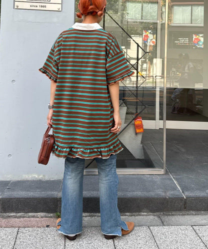 H.S標誌刺繡運動衫長款襯衫