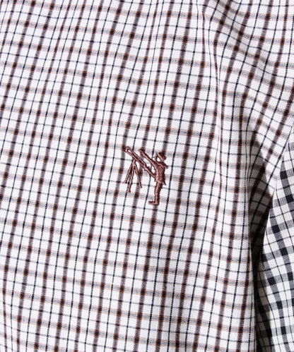 【男孩刺繡】瘋狂圖案 鈕釦襯衫