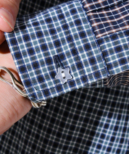 【男孩刺繡】瘋狂圖案 鈕釦襯衫