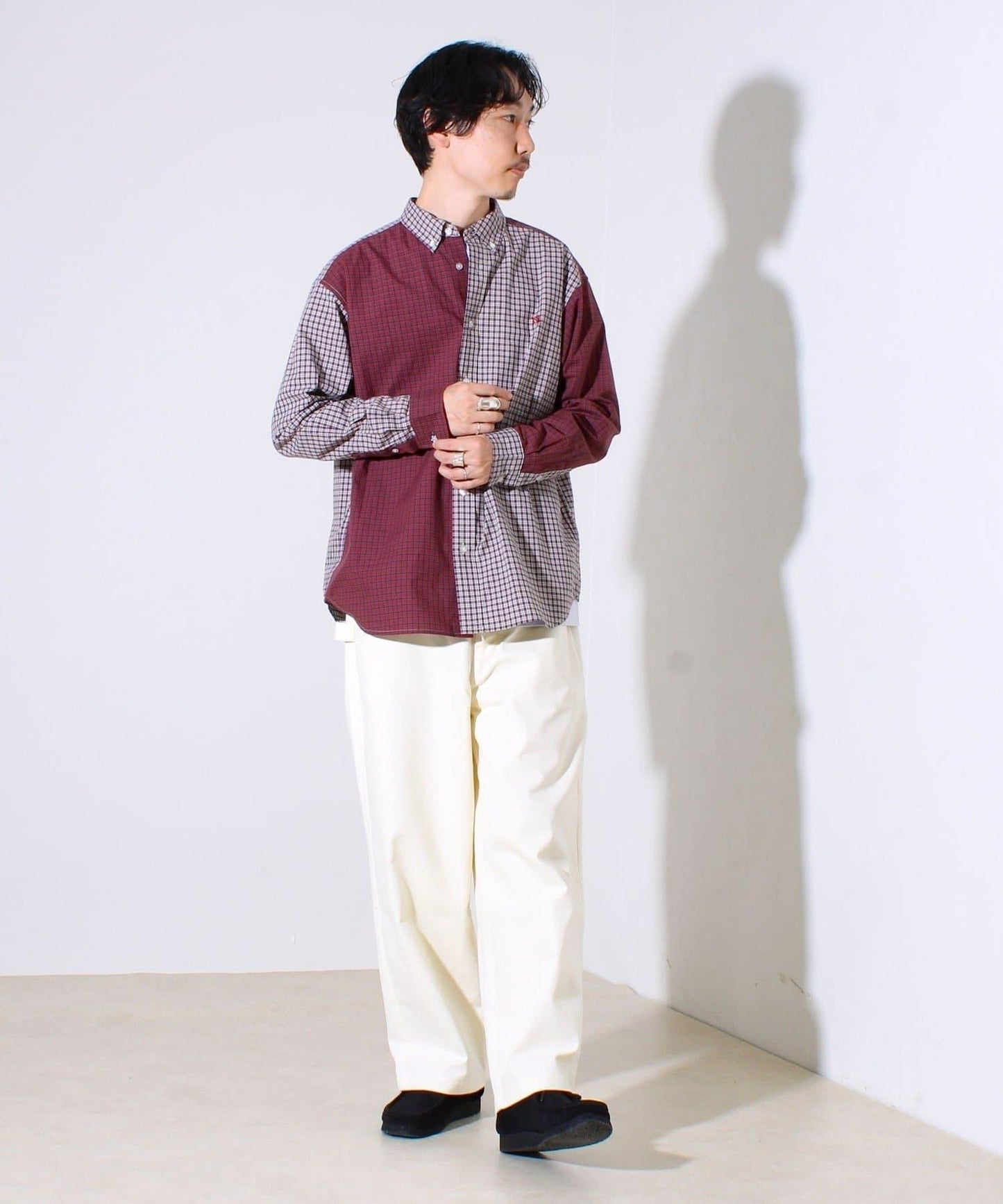 【男孩刺繡】瘋狂圖案 鈕釦襯衫