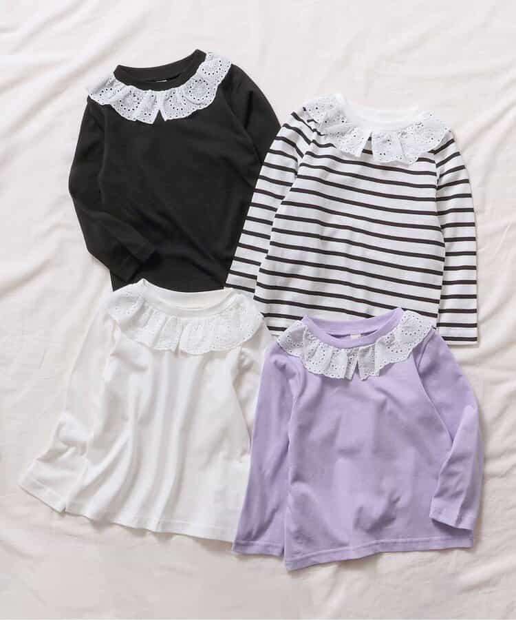 領口蕾絲T恤/7天風格