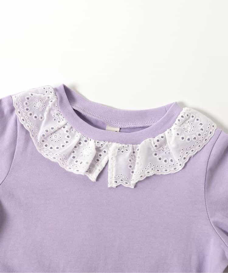 領口蕾絲T恤/7天風格