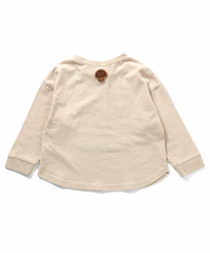 秋季風味剪紙印花長袖T恤