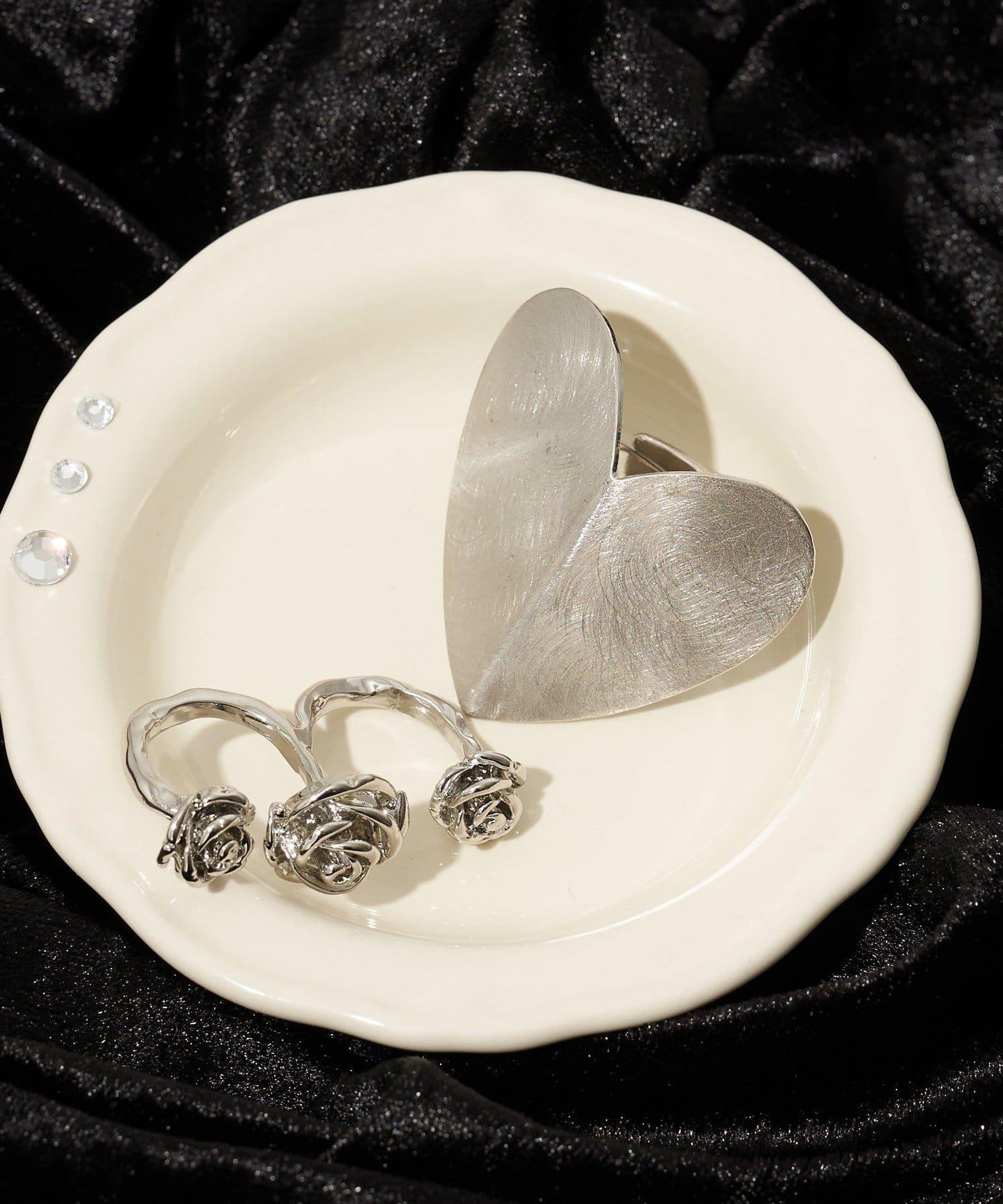 【Ciaopanic】me+me花朵愛心戒指套裝