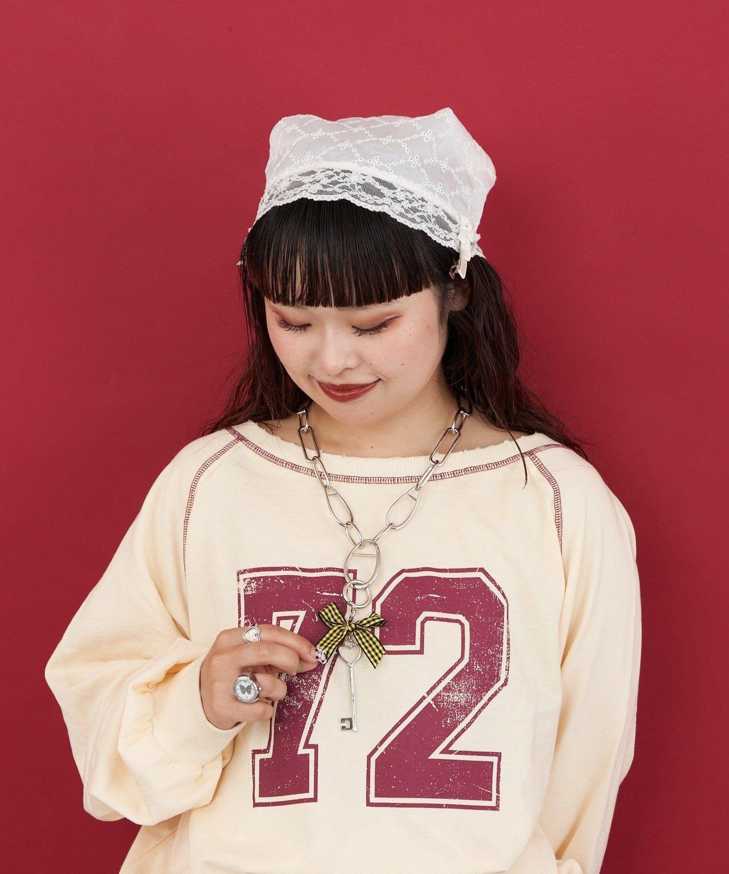 me+me蝴蝶結鑰匙鏈項鍊