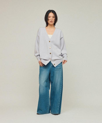 側條紋牛仔褲 / 寬鬆剪裁 曲線牛仔褲 / JL253P10