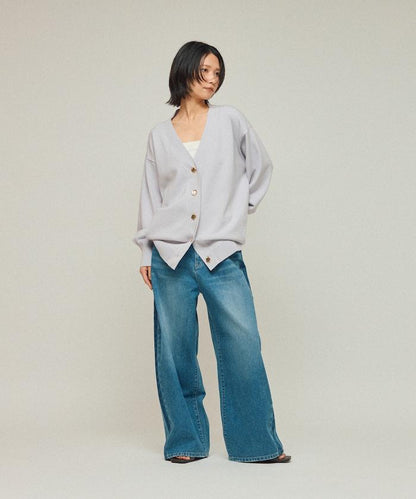 側條紋牛仔褲 / 寬鬆剪裁 曲線牛仔褲 / JL253P10