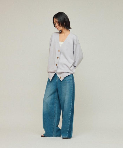 側條紋牛仔褲 / 寬鬆剪裁 曲線牛仔褲 / JL253P10