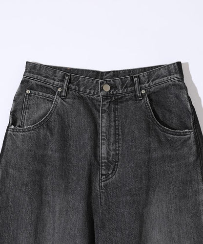 側條紋牛仔褲 / 寬鬆剪裁 曲線牛仔褲 / JL253P10