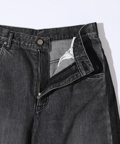 側條紋牛仔褲 / 寬鬆剪裁 曲線牛仔褲 / JL253P10