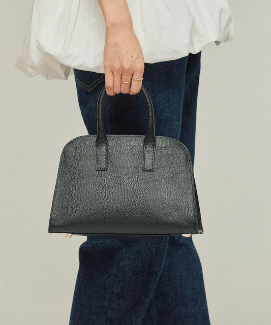 皮革 迷你波士頓包 / 牛皮 / 防水皮革