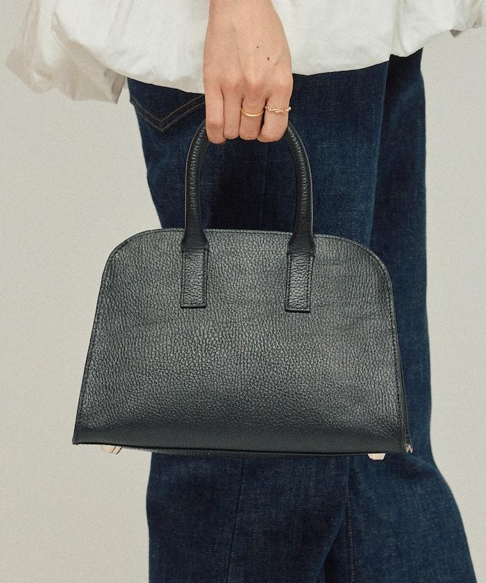 皮革 迷你波士頓包 / 牛皮 / 防水皮革