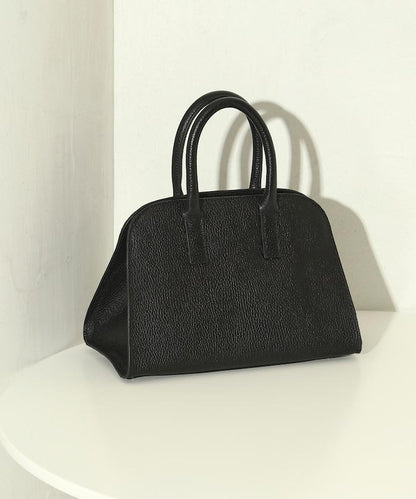 皮革 迷你波士頓包 / 牛皮 / 防水皮革