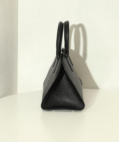 皮革 迷你波士頓包 / 牛皮 / 防水皮革