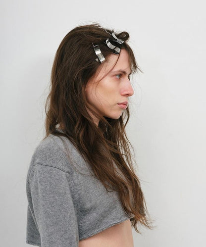 金屬LOGO髮夾 / hp03525