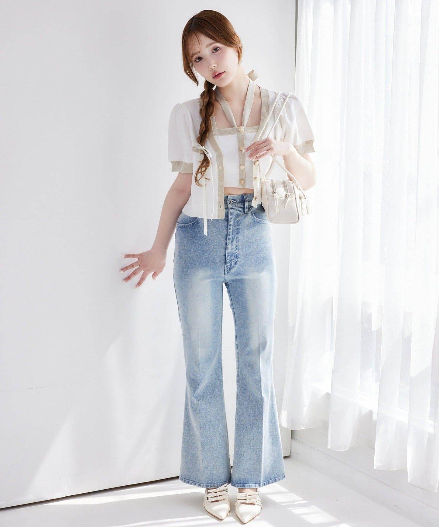 【限定】彈力牛仔褲