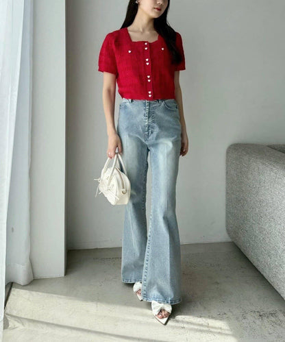 【限定】彈力牛仔褲